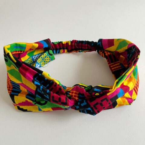 Bandeau croisé en wax