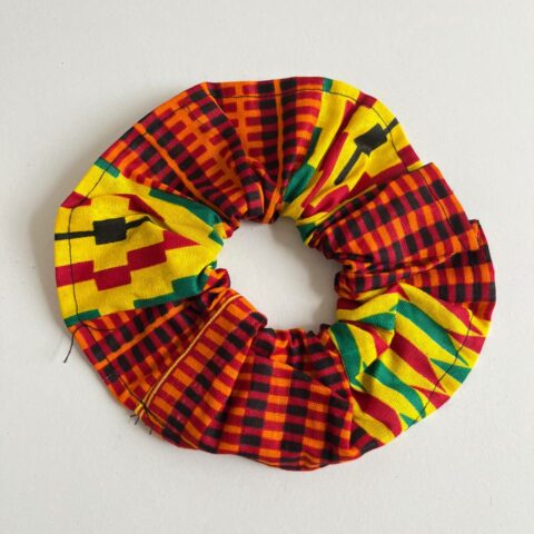 Chouchou XL en wax – Accessoire cheveux africain élastique
