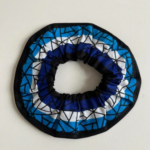 Chouchou XL en wax – Accessoire cheveux africain élastique